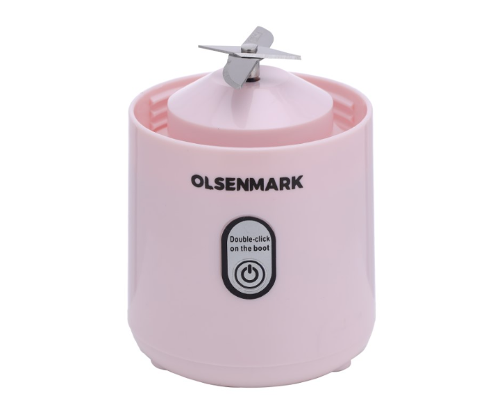 Olsenmark OMSB2495 410ml Rechargeable Portable Blender - Light Pink - Zoom Image 3