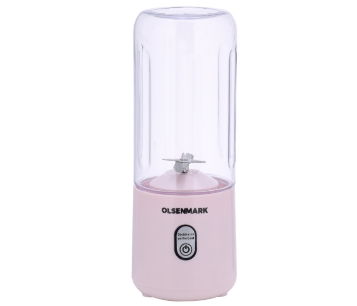 Olsenmark OMSB2495 410ml Rechargeable Portable Blender - Light Pink - Zoom Image 1