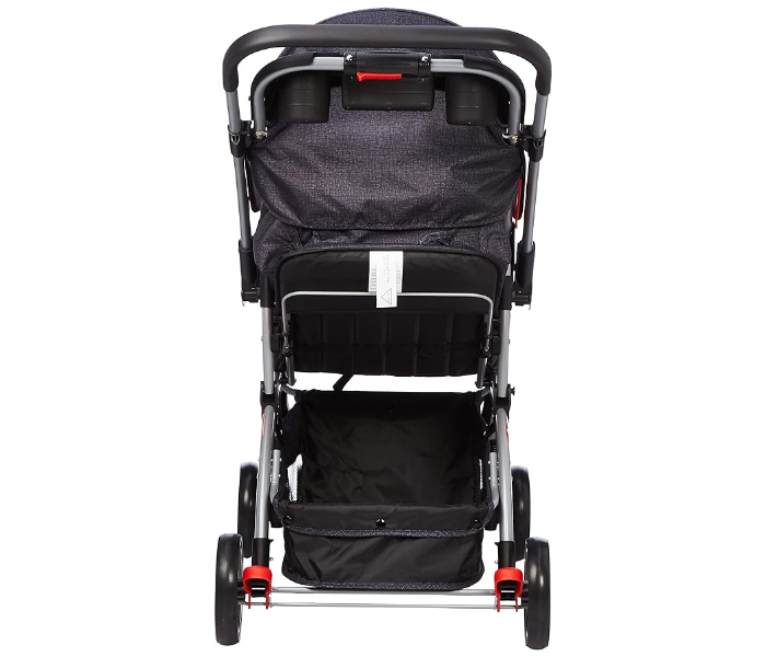 Baby plus BP4958GREY/BLACK Sunshade Canopy Pram Stroller - Grey and Black - Zoom Image 4