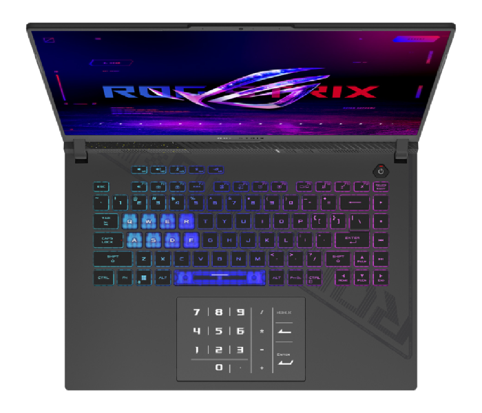 Asus Rog Strix G16 G614JU-N4098W 16 Inch QHD 16GB RAM 1TB SSD Intel Core I7-13650HX 6GB NVIDIA GeForce RTX 4050 Windows 11 Home Gaming Laptop - Eclipse Gray - Zoom Image 3