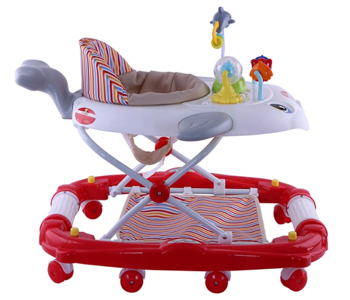 Baby Plus BP7747-RED/WHT Baby Walker - Red and White - Zoom Image 2