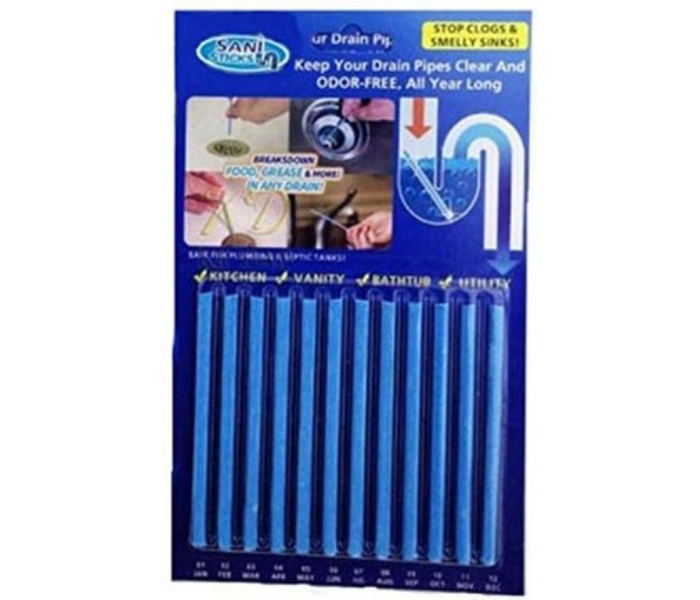 Sani Sticks Kitchen Sink Drain Cleaner Sticks Drain Pipe Bathtub Sink Cleaners - Zoom Image