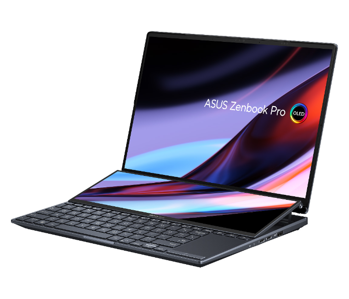 Asus Zenbook Pro 14 Duo OLED UX8402VV-OLEDI9TB Intel Core i9 13th Gen 14.5inch 32GB RAM 1TB SSD 8GB NVIDIA GeForce RTX 4060 Graphics English Arabic Keyboard Win 11 Home - Black - Zoom Image 3