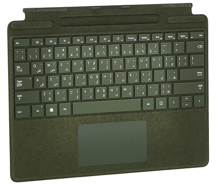 Microsoft 8XA-00134 Surface Pro Signature English Arabic Keyboard - Forest Green - Zoom Image 1