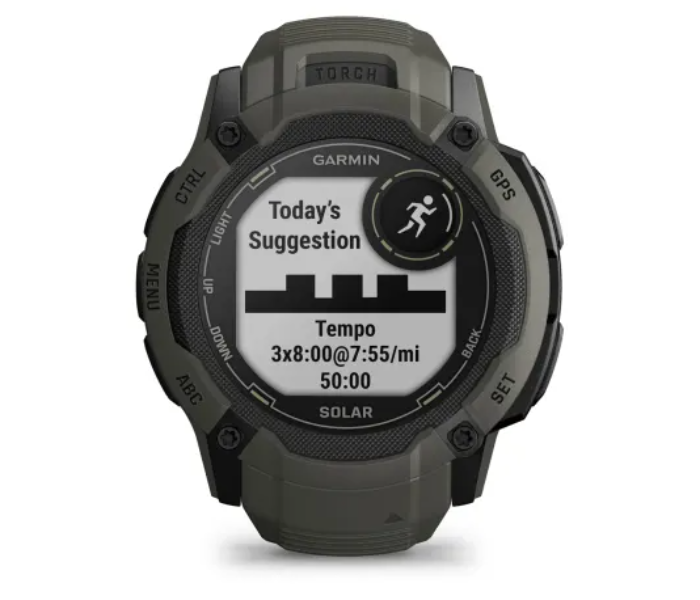 Garmin 010-02805-05 Instinct 2X Solar Standard Edition GPS Smart Watch - Moss - Zoom Image 6