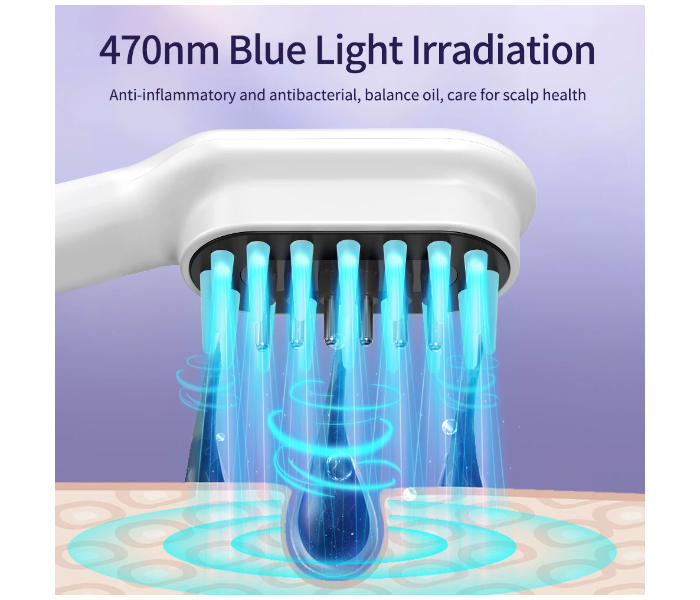 Electric Phototherapy Massage Comb for Hair Growth Anti-Hair Loss Hair Follicle Anti-Dense Treatment Massager - Zoom Image 5