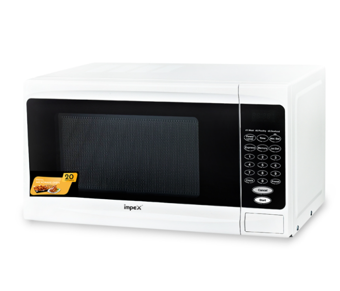 Impex MO 8101 20L Digital Mircrowave Oven - White and Black - Zoom Image 1