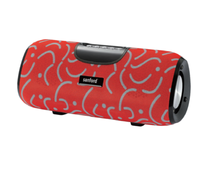 Sanford SF2210PS 2400mAh Rechargeable Portable Speakers - Red and White - Zoom Image 1