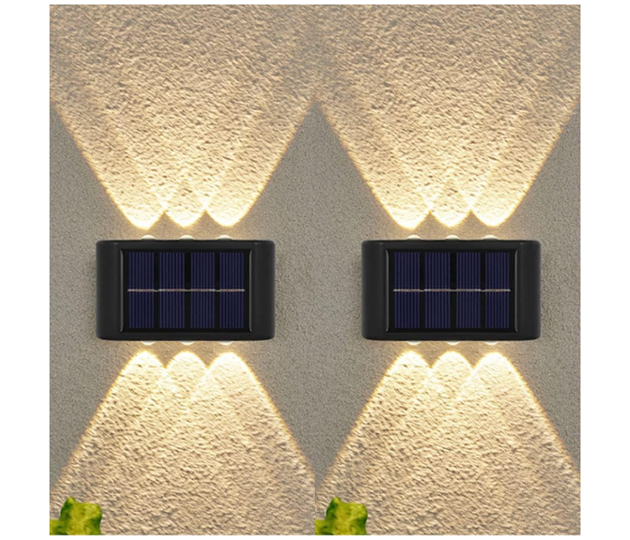 Outdoor Waterproof Pack of 2 LED Solar Light for Outdoor Stairs Patio Fence Steps Terraces, Balconies and Passages - Zoom Image 2