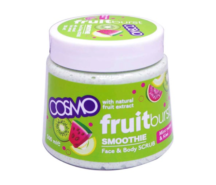 COSMO 12-Piece Fruitburst Smoothie Face And Body Scrub With Mint Melon And Kiwi - Zoom Image