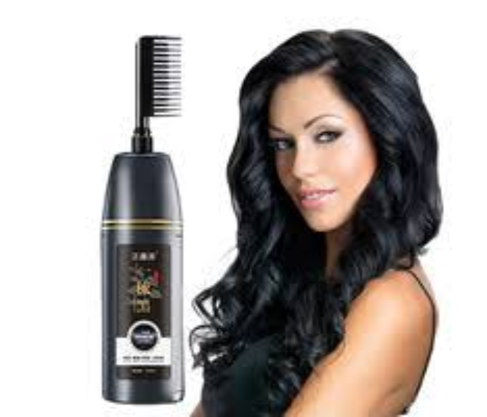 King Love Beauty 2 IN 1 Black Hair Dye Shampoo With comb 200ml - Zoom Image 1