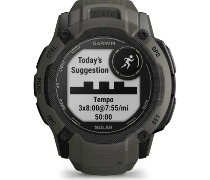 Garmin 010-02805-05 Instinct 2X Solar Standard Edition GPS Smart Watch - Moss - Zoom Image 4