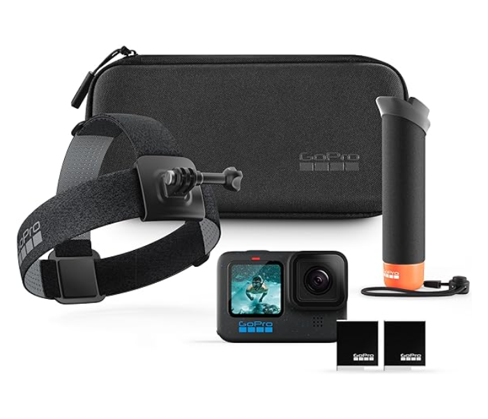 GoPro Hero12 Black Special Bundle with Handler Head Strap 2.0  Enduro Battery Carrying Case - Zoom Image 1