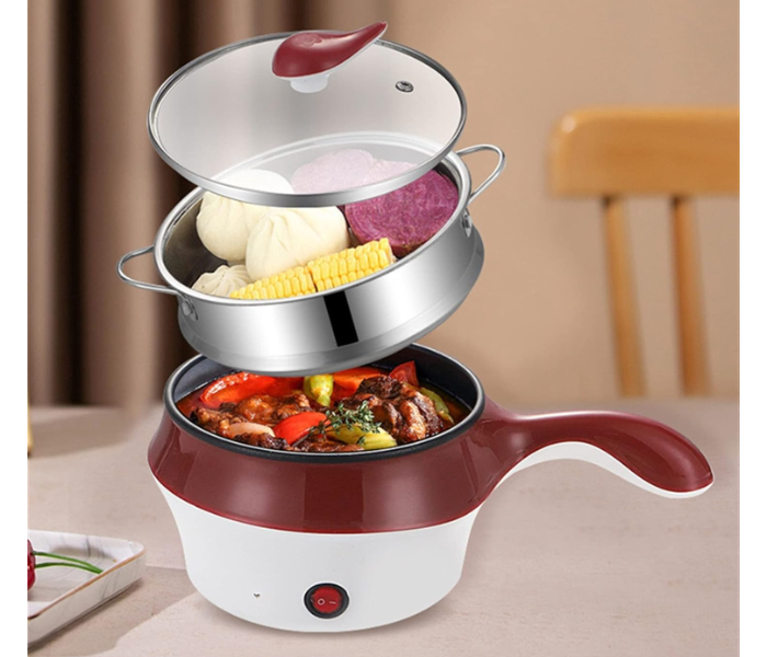 Double Layer Cooking Pot Small Electric Pot Multifunctional Steam Pot - Zoom Image 2