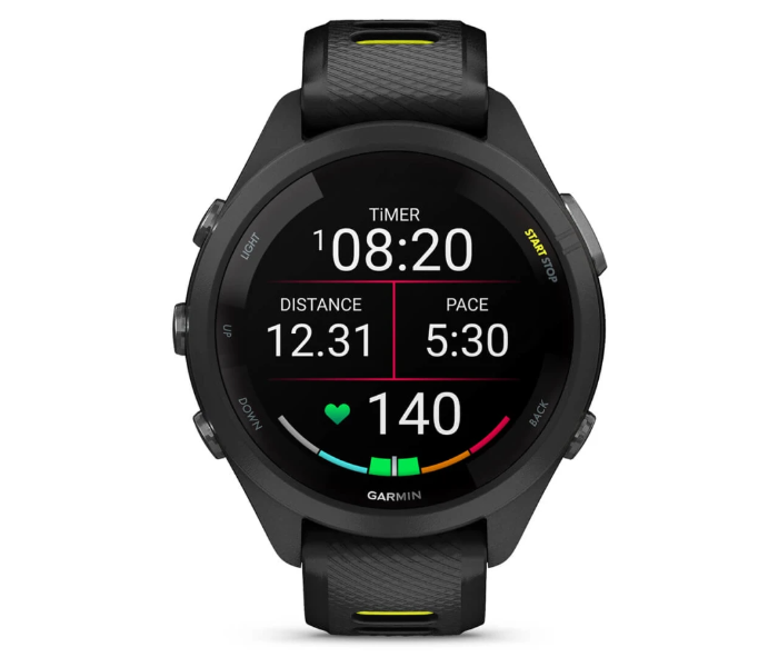 Garmin 010-02810-13 Forerunner 265S With Black Bezel And Black/Amp Yellow Silicone Strap Smart Watch - Zoom Image 4