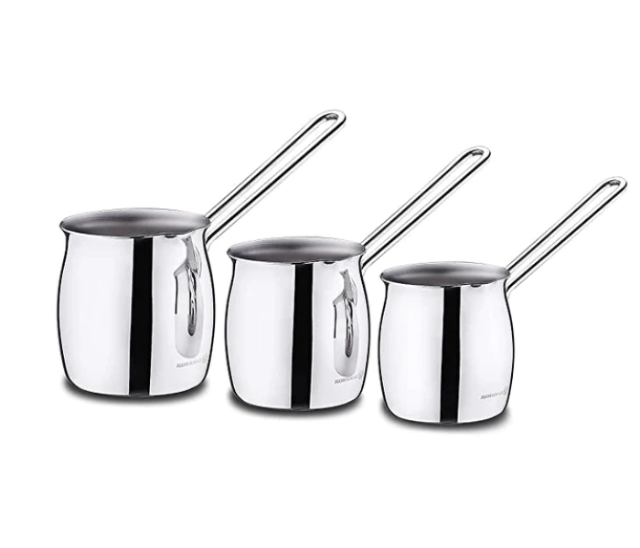 Korkmaz A1217 Stainless Steel Tombik Coffee Pot (3 Pcs) - Silver - Zoom Image 1