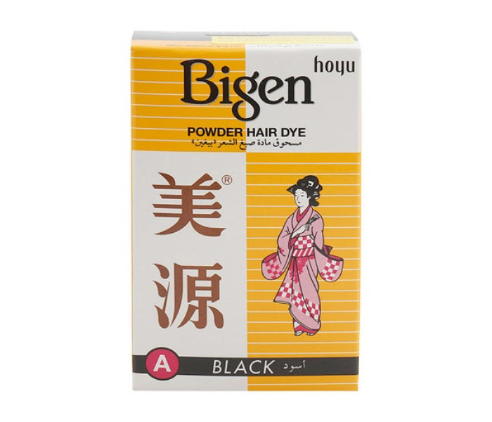 Bigen Powder Hair Dye - A Black Black A 6grams - Zoom Image