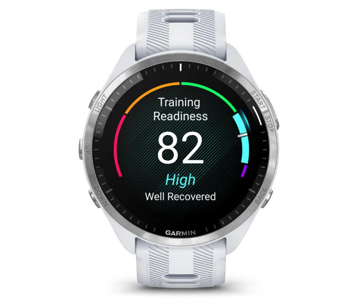 Garmin 010-02809-11 Forerunner 965 Titanium Bezel With Whitestone Case And Whitestone/Powder Grey Silicone Strap Running Smart Watch - Zoom Image 4