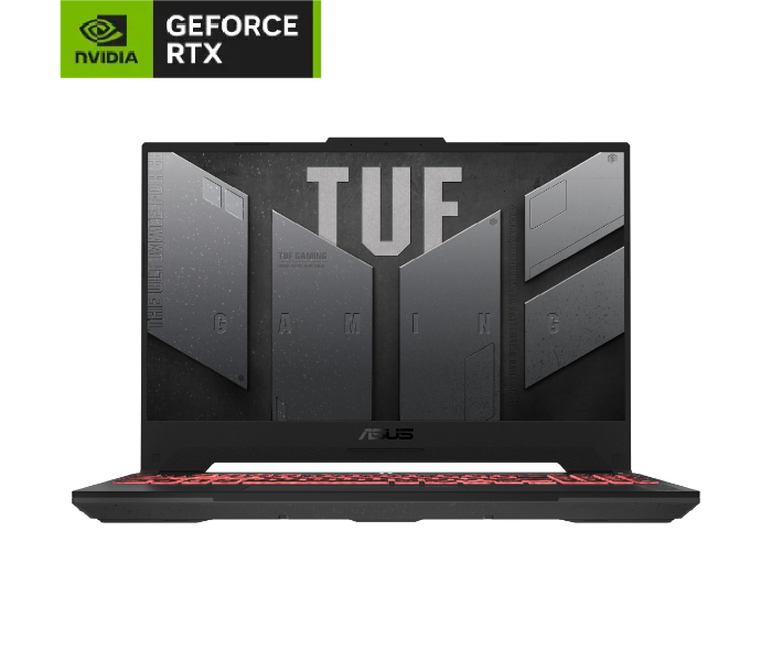 Asus TUF A15 FA507NV-LP023W 15.6" FHD 16GB RAM 512GB SSD AMD Ryzen 7 7735HS Mobile Processor  NVIDIA GeForce RTX 4060 Laptop GPU Backlit Chiclet Keyboard Windows 11 Home Gaming Laptop - Mecha Gray - Zoom Image 1