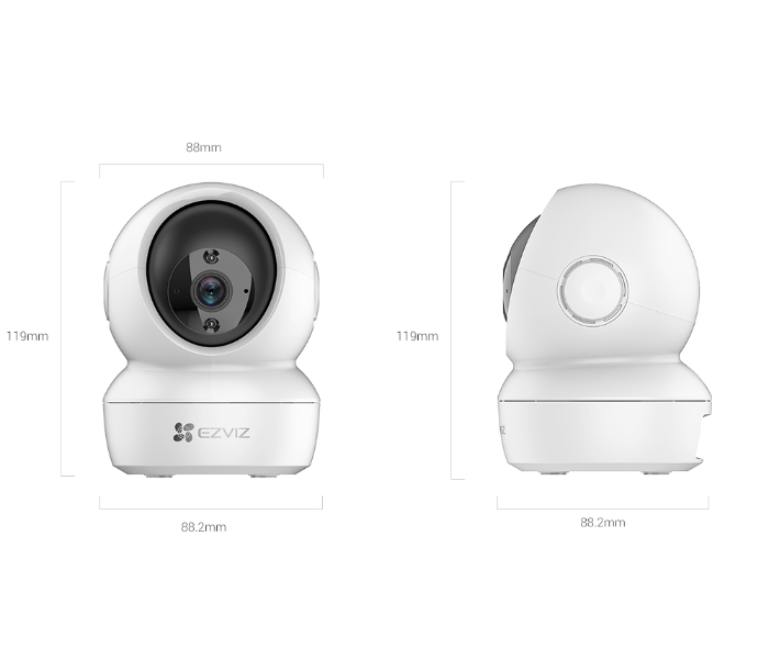 EZVIZ CS-C6N-D0-2C3WF 3MP Security Camera - White and Black - Zoom Image 2