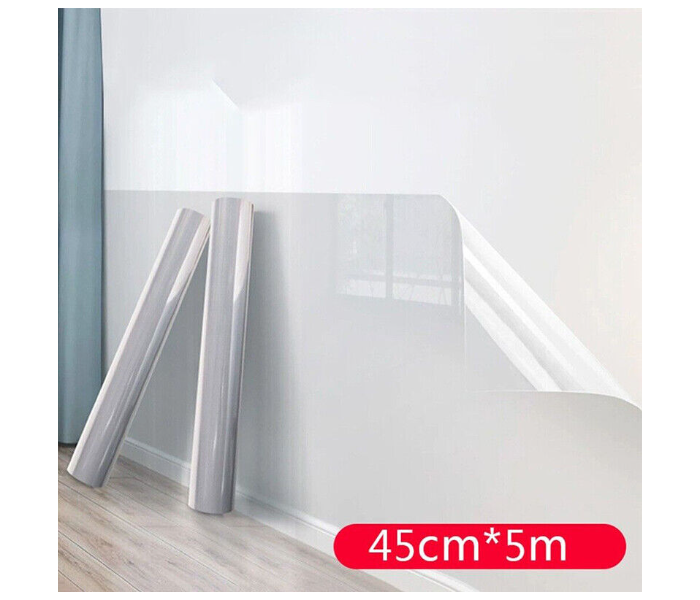 Jongo Wall Protective Film Scratch-Resistant Anti-Dirty Does Not Hurt The Wall Home Transparent Electrostatic Wall Protection Sticker-Wall Protective Film 45cm*5m  - Zoom Image 4