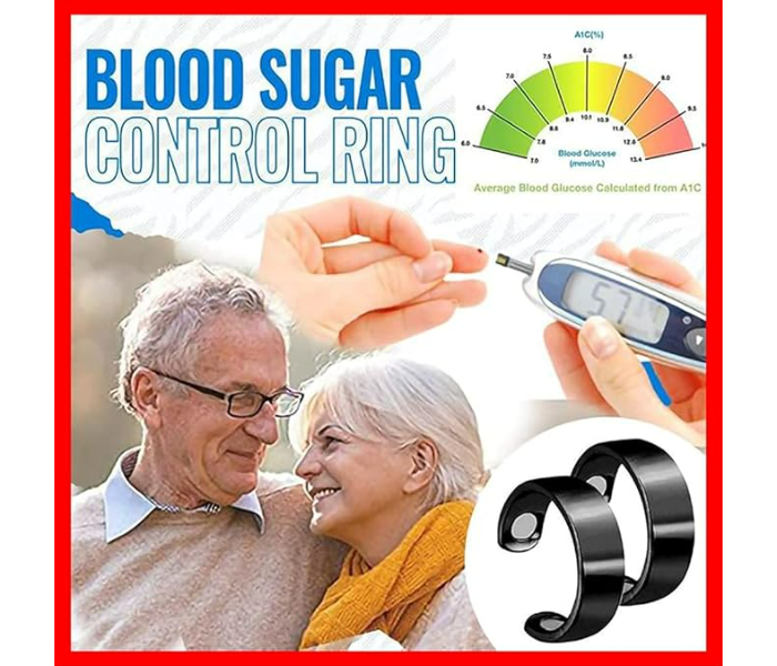 Blood Sugar Diabetic Control Ring Blood Sugar Meter Diabetes Monitor Healthy Blood Sugar Meter - Zoom Image 2