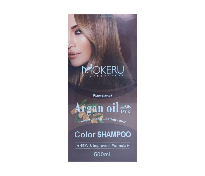 MOKERU Argan oil Speedy Hair Color Shampoo Unisex 500ml Natural Black  - Zoom Image 4