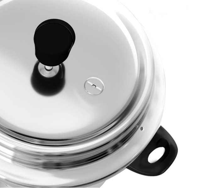 Delici ADPC10E 10Litre Dripless Aluminium Pressure Cooker - Silver - Zoom Image 3