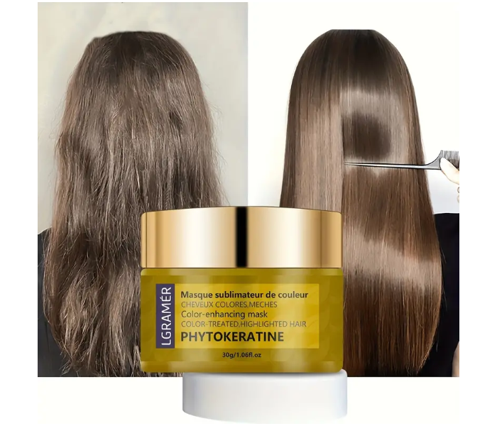 Keratin Hair Mask Smoothes Cream Hair Moisturizes And Repairs Hair And Straightens Hair, Hair Care Suitable For All Hair - Zoom Image 3