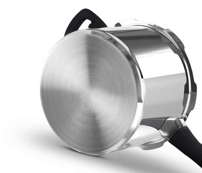 Delici ADPC10E 10Litre Dripless Aluminium Pressure Cooker - Silver - Zoom Image 2