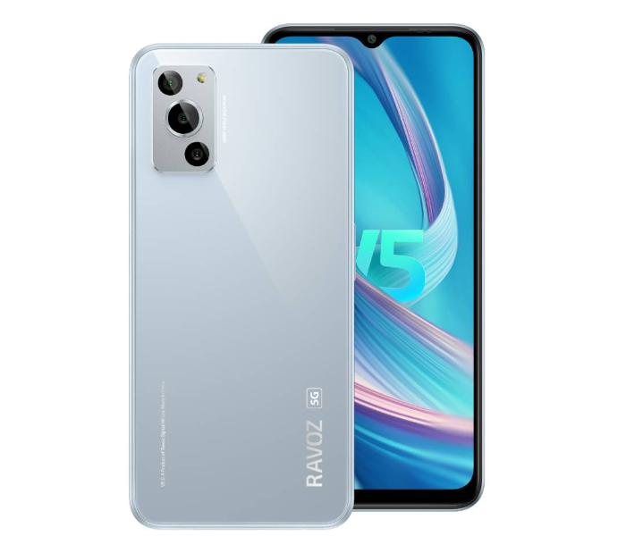 Ravoz V5 4GB RAM 128GB 5G  - Light Blue - Zoom Image