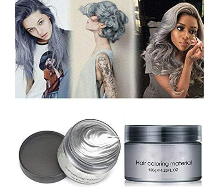 Unisex Tansparent Natural Hair Color Wax Cream - Grey - Zoom Image 3