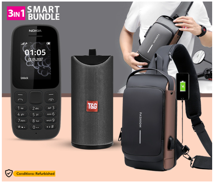 Bundle 1 PCs Set Anti theft Crossbody Sling Image