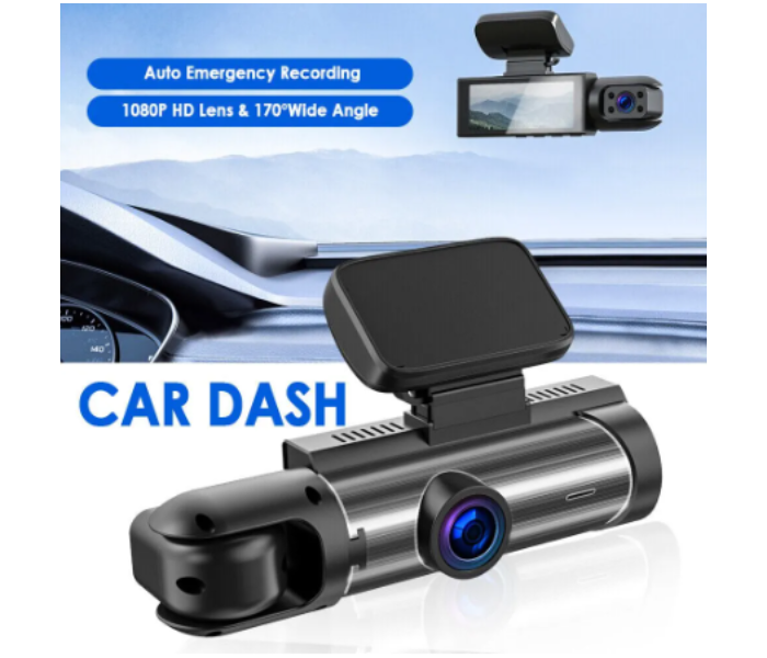 Dual Lens Car Dash Cam DVR Driving Recorder Wide Angle Motion Detection Loop Recording Dash Camera - Zoom Image 4