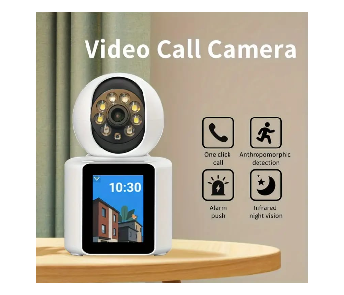 Generic Video Calling Camera with 2.8 inch HD Screen,1080P Video Indoor Camera Actively Call with Phone App, Pet Camera - Zoom Image 1