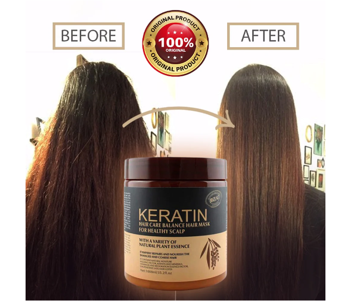 Keratin Hair Care Mask for Healthy Scalp, Balance Hair Mask Deep Conditioner, Hair Butter Mask - Zoom Image 4