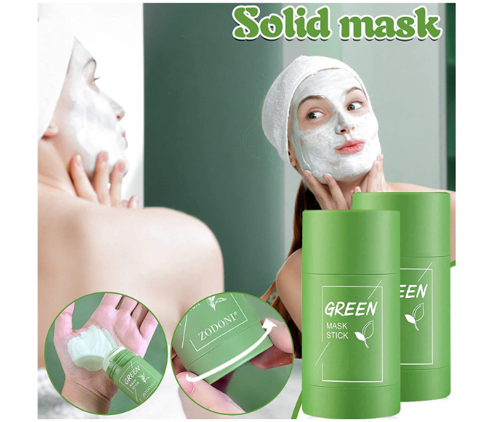 Green Tea Mask Stick, Green Mask Stick Blackhead Remover and Deep Cleansing Oil Control and Anti-Acne Solid and Fine, Suitable for All Skin Types - Zoom Image 5