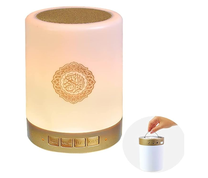 Generic Quran Bluetooth Speaker Lamp with Remote Portable LED Touch Light - Zoom Image 1