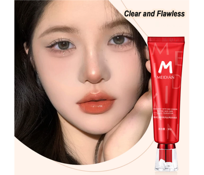 High Quality Liquid Foundation Concealer Moisturizing Flawless Waterproof Birds Nest with Red Ginseng Peptide Skin Care Polypeptide Skin Nourishing Liquid Foundation Make up Natural color - Zoom Image 5