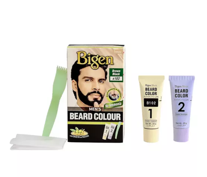 Bigen Original No Ammonia Men's Beard Color Natural Black B101 - Zoom Image 2