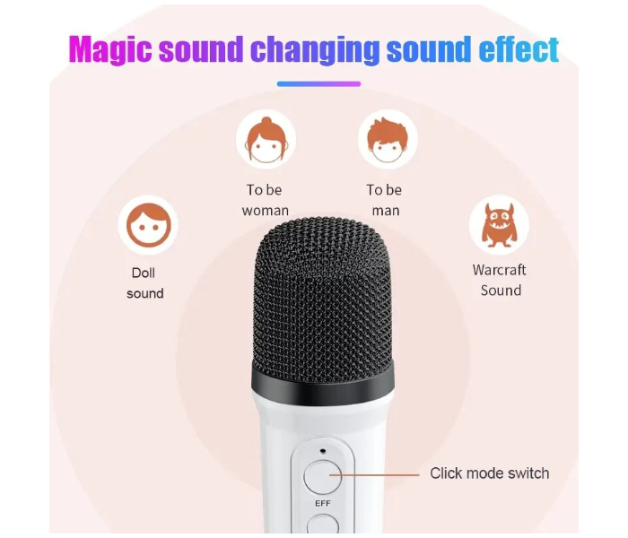 YS110 Wireless Bluetooth Speaker Karaoke Home Theater Sound Device Dual Microphone Mini Music Box TF/USB/Variable Sound Multifunction - Zoom Image 4