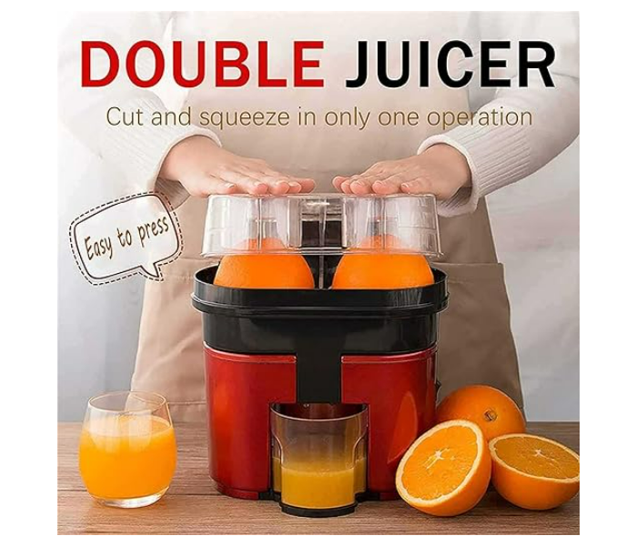 Electric Double Disc Orange Juicer Portable Cut and Squeeze Juice Extractor - Zoom Image 5