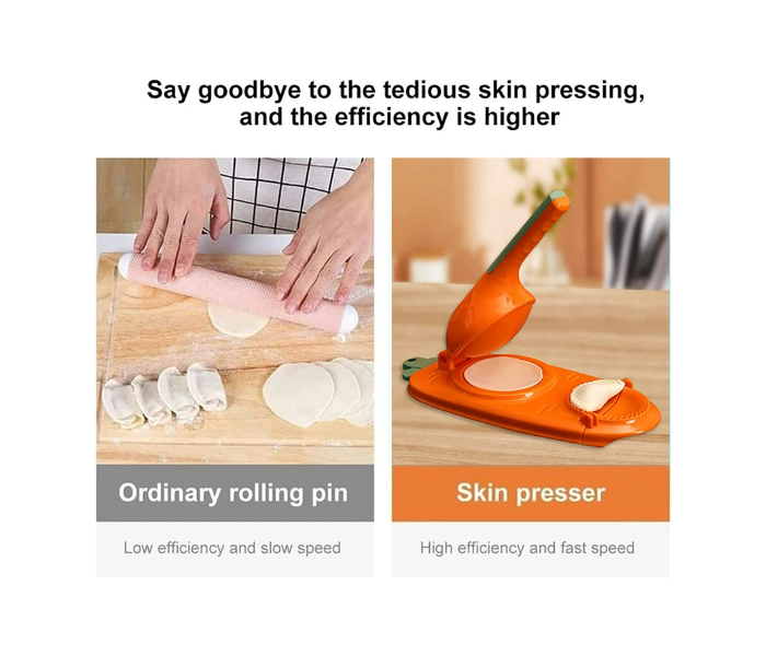 Easy 2 In 1 Dough Pressing Tool Set Kitchen Dumpling Maker Dumpling Mold DIY Dumpling Wrapper Makers Manual Press - Zoom Image 4