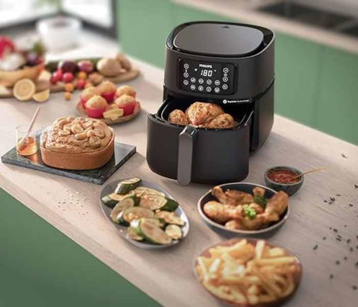 Philips HD9285/93 5000 Series Airfryer Cosmos XXL Connected - Black - Zoom Image 6