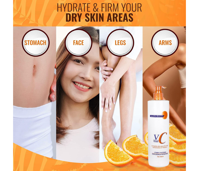 Vitamin C Body Creams 480ml Moisturizing Whitening Face Lotion Remove Melanin Firming Anti Wrinkle Repair Skin Care - Zoom Image 5