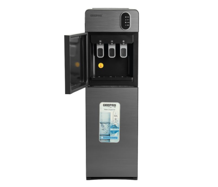 Geepas GWD17037 Bottom Loading Water Dispenser with 3 Taps -  Mettalic Grey - Zoom Image 2