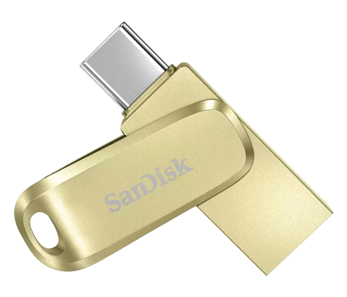 Sandisk SDDDC4-256G-G46GD 256GB Ultra Dual Drive Luxe Type-C Flash Drive - Gold - Zoom Image 1