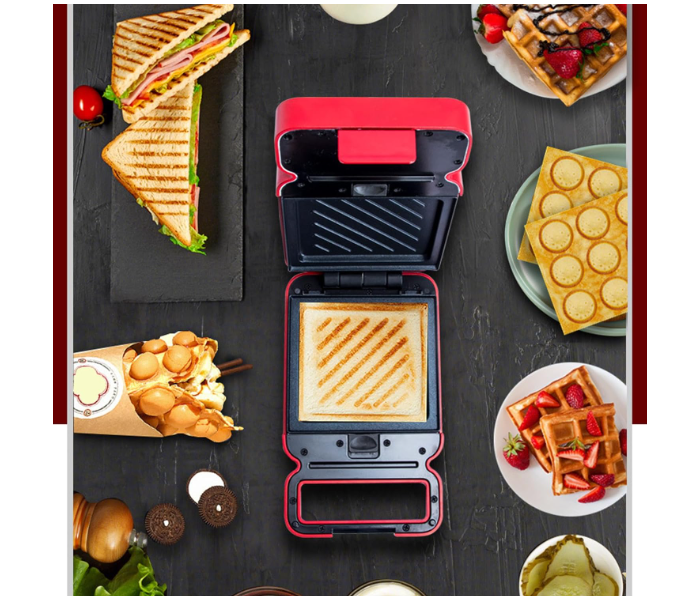 Multi Functional Portable Electric Breakfast Toast Panini Press Sandwich Maker - Assorted - Zoom Image 2