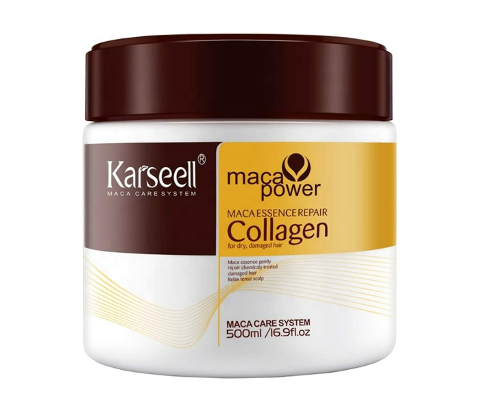 Karseell Collagen Hair Treatment Deep Repair Conditioning Argan Oil Collagen Hair Mask for Dry Damaged Hair All Hair 500ml - Zoom Image 1