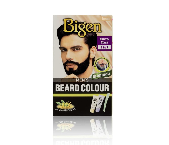 Bigen Original No Ammonia Men's Beard Color Natural Black B101 - Zoom Image 5